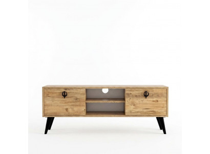 Brown living room TV lowboard sideboard RTV modern design rectangular shape