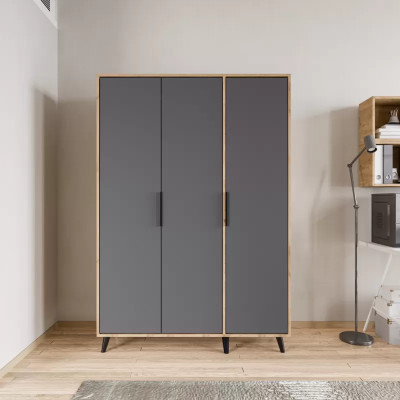 Gray Brown Modern Design Wardrobe Rectangular Bedroom Luxury