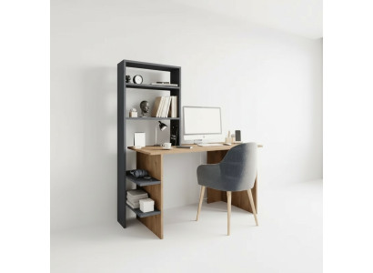 Bedroom youth room desk computer desk modern design brown gray