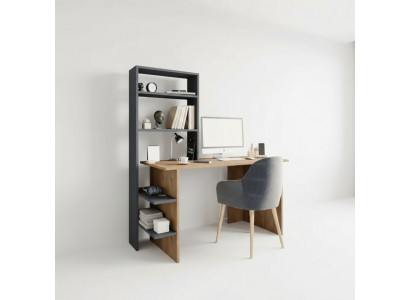 Bedroom youth room desk computer desk modern design brown gray