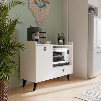 Dining room cabinet coffee cabinet modern design white color rectangular
