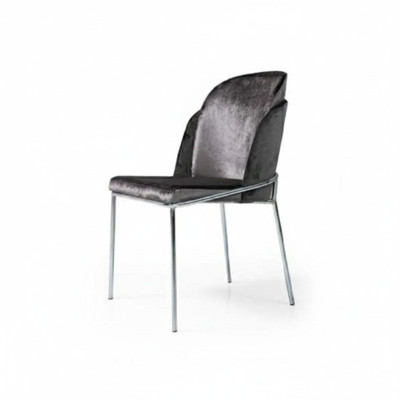 Gray dining chair luxurious stainless steel kitchen designer chairs new