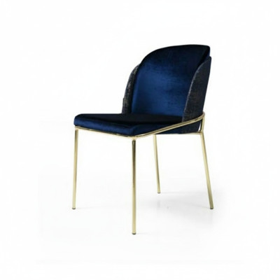 Blue stainless steel kitchen chair luxury dining room sitter stylish chairs