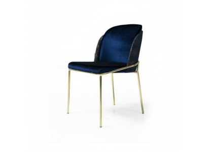 Blue stainless steel kitchen chair luxury dining room sitter stylish chairs
