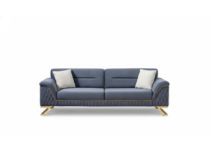 Blue living room designer stainless steel 3-seater modern luxury furniture new