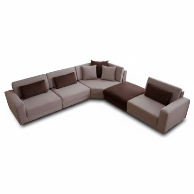 Modern L-shaped sofa living room upholstered couch fabric sofa designer furniture