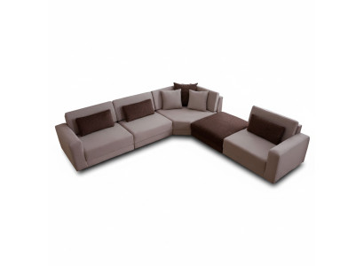 Modern L-shaped sofa living room upholstered couch fabric sofa designer furniture