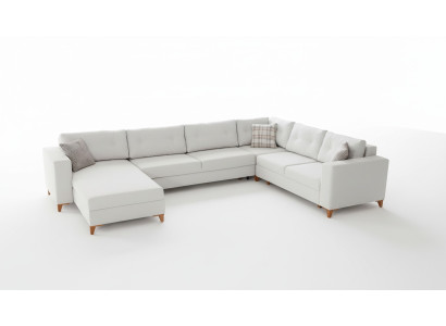 Stylish living room U-shaped sofa designer corner sofa luxury noble couches