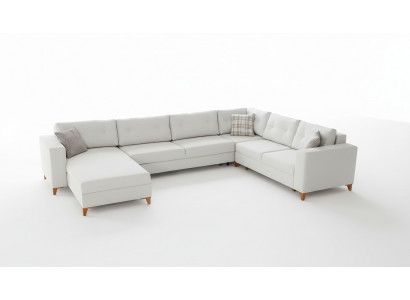 Stylish living room U-shaped sofa designer corner sofa luxury noble couches