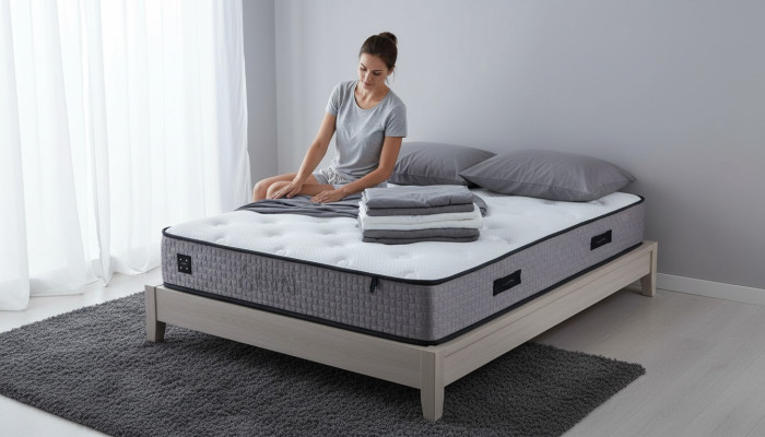 Luxury Foam Square Mattress 200x200 Exclusive Furniture Orthopedic