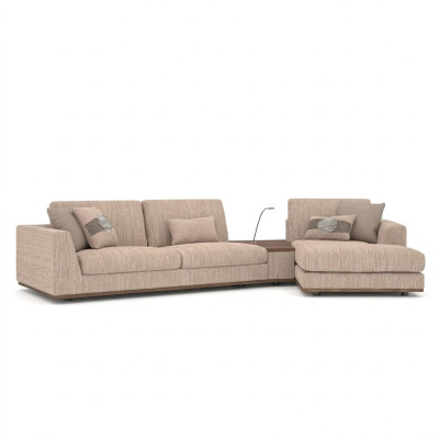 Designer corner sofa L-shape luxury sofa couch living room textile upholstered furniture