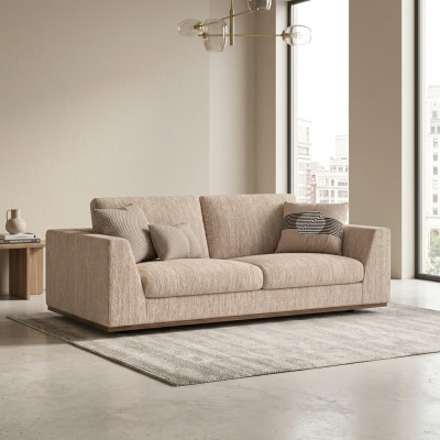 Luxury two-seater sofa couch upholstered furniture living room designer modern furnishings
