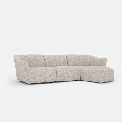 Corner set white sofa couch L-shape designer modern living room new