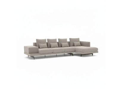 Luxury Furniture Modern Set Corner Sofa L-Shape Designer Furnishings Upholstered Furniture