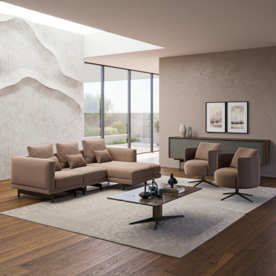 Luxury furniture couch set sofa L-shape 2x armchairs upholstered furniture new coffee table