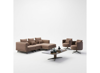Luxury furniture couch set sofa L-shape 2x armchairs upholstered furniture new coffee table