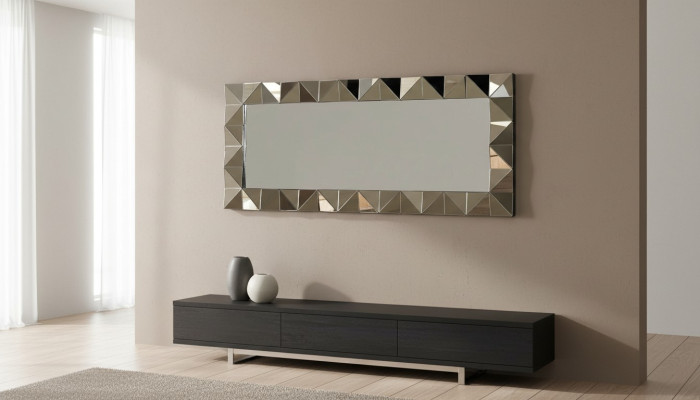 Luxury Mirror Gray Modern Design Wall Mirror Furniture Living Room New Décor