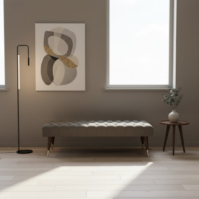 Seating furniture gray bench furnishing bedroom upholstered bench new furniture