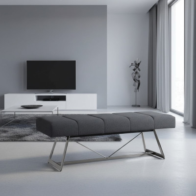 Designer bench upholstery bank modern stool seating furniture couches fabric new furniture