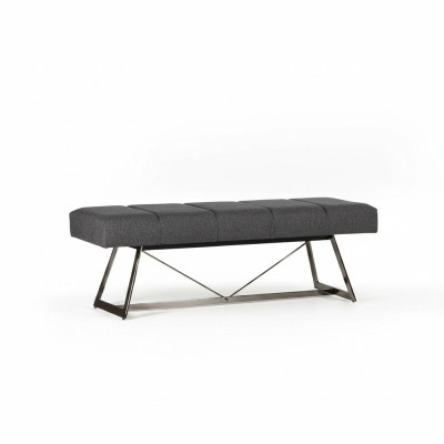 Designer bench upholstery bank modern stool seating furniture couches fabric new furniture