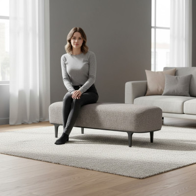 Designer gray bench new furniture modern seating bedroom