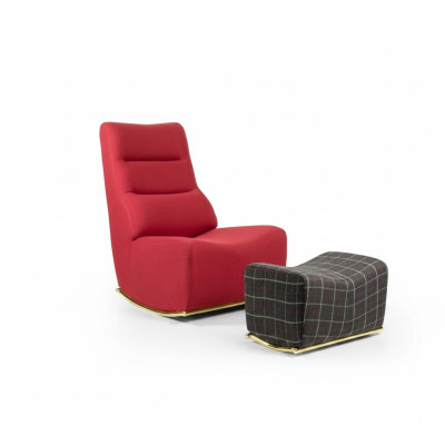 Living Room Set 2-piece Armchair with Stool Seating Modern Furnishings