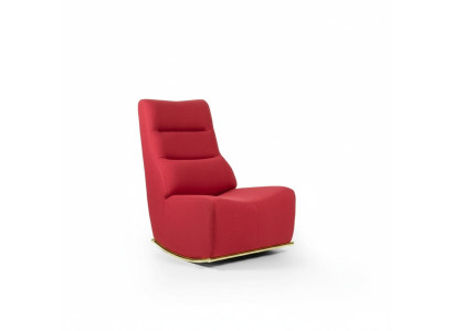 Luxury Red Armchair Living Room Upholstered Seat Modern Seating Designer