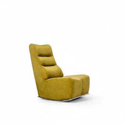 Living room yellow armchair seating furniture new interior designer seat textile