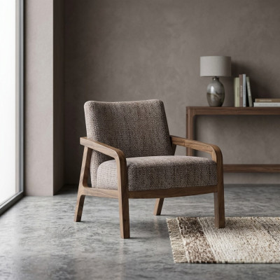 Modern design armchair upholstered seat textile living room modern upholstered furniture