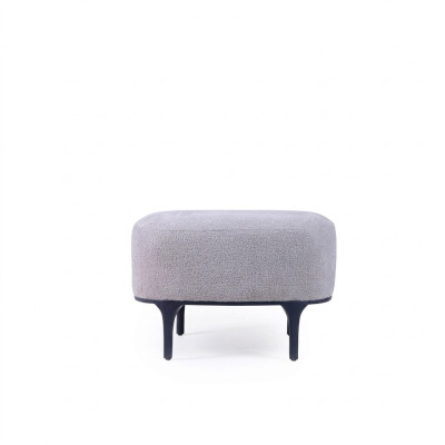 Designer modern gray stool living room upholstered textile upholstered furniture
