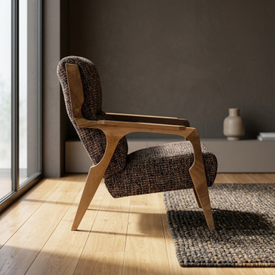 Luxury armchair seat living room seat fabric polyester style modern design new