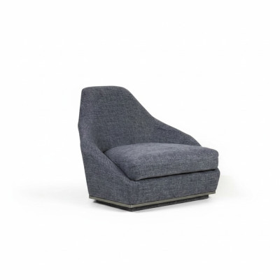 Modern design armchair gray upholstered armchair luxury living room seat textile new
