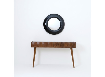 Console dresser modern wood console table with mirror luxury living room