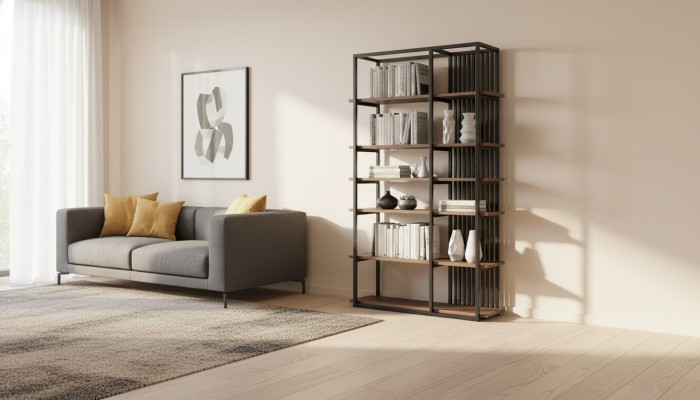 Modern bookshelf luxury bookcase furniture shelving unit living room furnishings