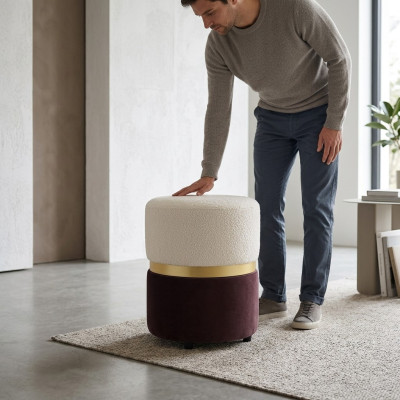Design stool living room modern furnishings luxury upholstered furniture new