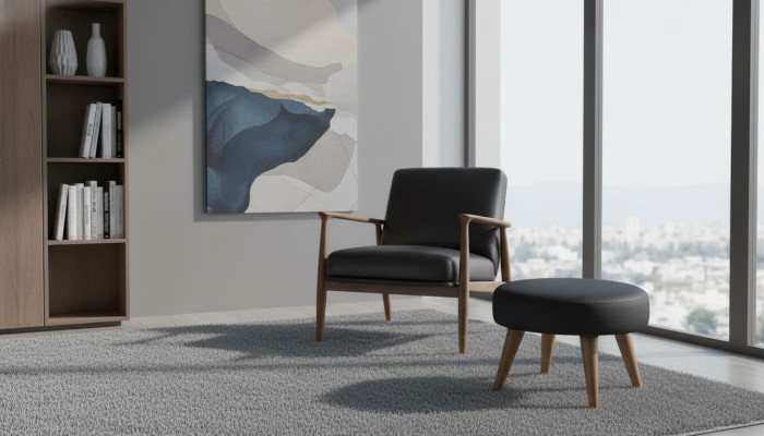 Modern stool upholstered furniture seating furniture upholstered furniture living room design furnishing