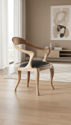 Modern wooden chair dining room seating furniture designer armchair luxury chairs
