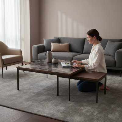 Living Room New 2x Coffee Table Luxury Furniture Design Furniture