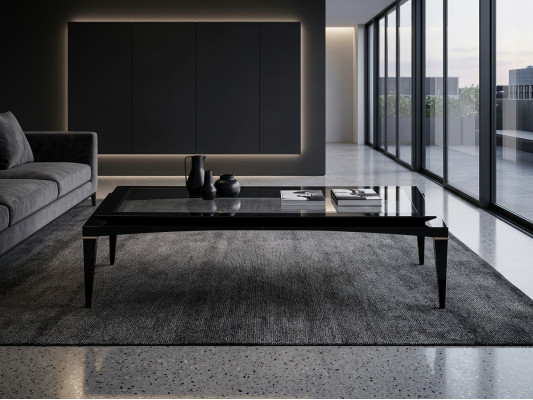 Black Coffee Table Living Room Luxury Design Furniture Coffee Table New