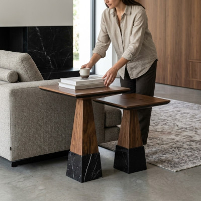 2x Side Table Wood Coffee Table Living Room Luxury Design Furniture Furnishings