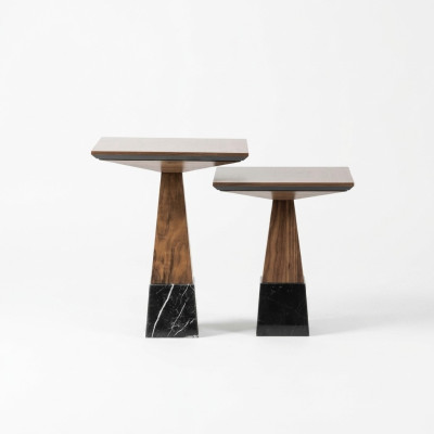 2x Side Table Wood Coffee Table Living Room Luxury Design Furniture Furnishings