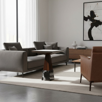 Wood Brown Side Table Luxury New Furniture Living Room Design Table
