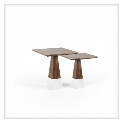 2x Side Table Complete Tables Living Room Set Design Coffee Table New