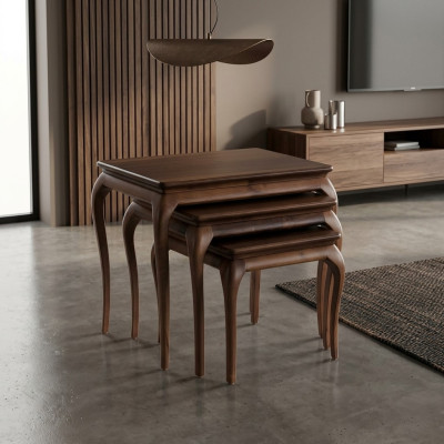 Living room luxury wooden furniture side table coffee table furnishings