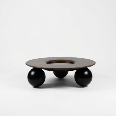 Luxury Brown Round Coffee Table Living Room Design Furniture Modern Decor