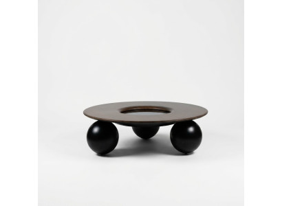 Luxury Brown Round Coffee Table Living Room Design Furniture Modern Decor