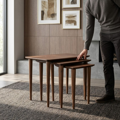 Brown side table modern design furnishing luxury coffee table living room