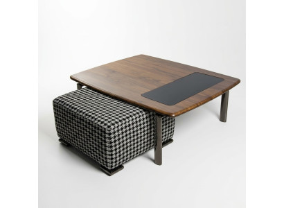 Complete Design Modern Coffee Table with Ottoman Living Room Furniture