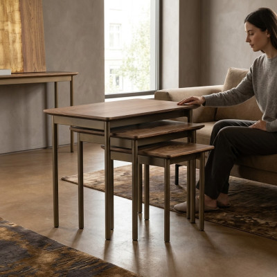 Modern Table Living Room Coffee Tables Wooden Side Table