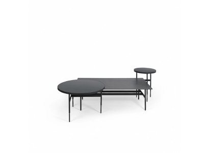Luxury Coffee Table Designer Furniture Set 3-piece 2x Side Table Living Room Complete